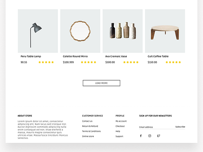 Home House - Minimalistic Houseware e-commerce Landing page