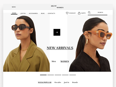 Men & women - E-commerce fashion store branding branding design design fashion online store illustration logo minimal mobile ui ui uiux vector web design web development