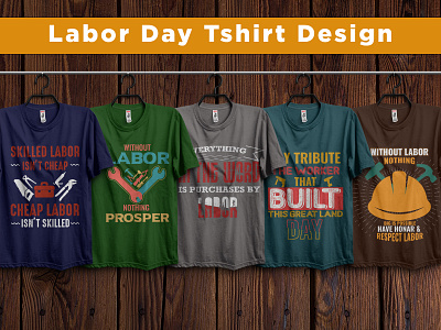 Labor Day T-shirt Design Bundle. Download free design and mockup day free labor labor day modern tshirt tshirt design unique vector