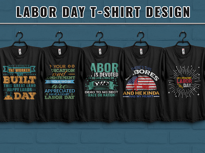 Labor Day T-Shirt Design Bundle.