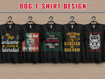 Dog T-Shirt design Bundle.