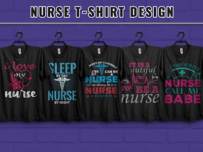 Nurse T-shirt design Bundle. best best tshirt bundle nurse tshirt tshirt design unique vector