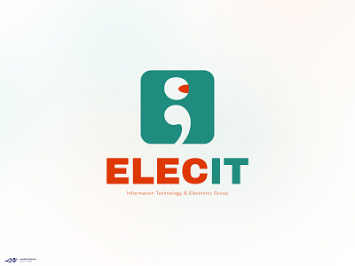 ELECIT design electronic illustration it logo robotic