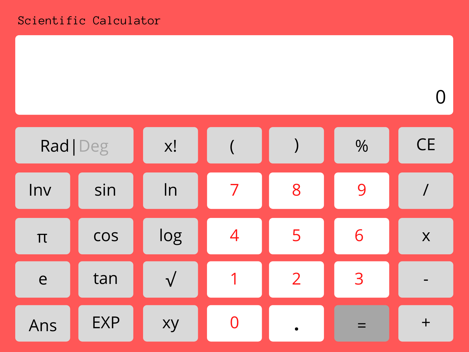 Scientific Calculator by pradnya bansode on Dribbble