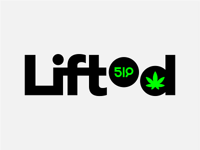 Logo for Lifted (cannabis brand) brand identity branding cannabis cannabis branding cannabis design cannabis logo lifted lifted logo logo logo design subtle logo typography typography logo weed weed logo