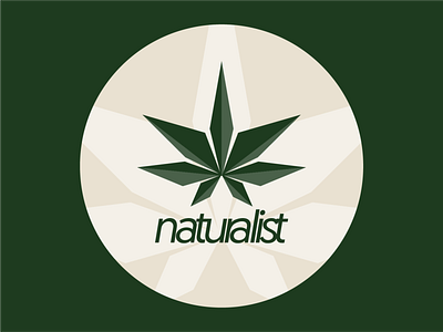 Logo for Naturalist (cannabis brand) brand identity branding cannabis cannabis branding cannabis company cannabis design cannabis logo farming graphic designer logo logo design logo designer weed weed logo weeds brand