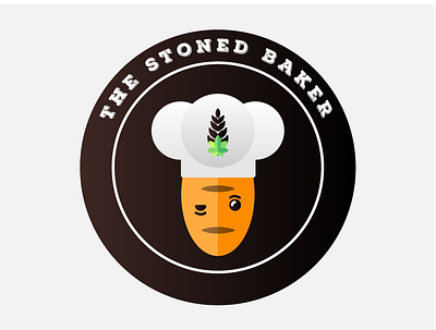 Logo for The Stoned Baker (baking/cannabis brand) baker bakery bakery logo baking brand identity branding cannabis baker cannabis baking cannabis brand cannabis branding cannabis design cannabis logo farming logo logo design weed weed logo