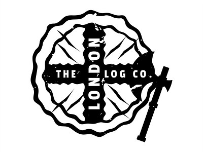 Logo for The London Log Co. (firewood brand) brand identity branding design firewood furnace logo logo design logomark logos logotype london london brands london startups startup branding startup logo subscription