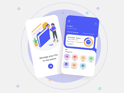 File Manager APP UI Design app design illustration art logo new design new web design ui ux ui ux design web app web design website