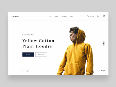 Fashion Web UI Design