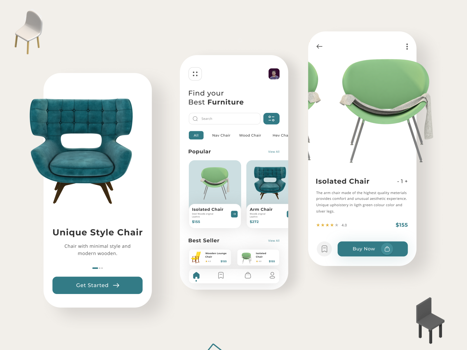 Furniture App by Abubakar Shah on Dribbble