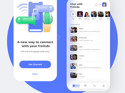 Chat App branding chat chat app chat application design massage app message messaging app new design new web design ui ui ux ui ux design web web design website