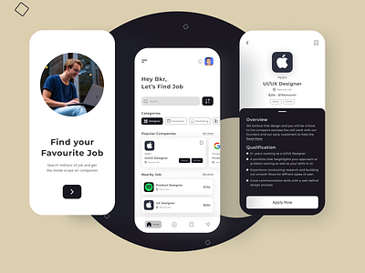 Job App Design app app design appdesign branding design job job app job application job apps job board job search jobs jobs app new design new job new web design ui ui ux ui ux design web design