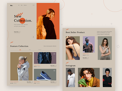 Fashion Web Landing Page design fashion app fashion landing page fashion web fashion website landing page design layout design new design new web design ui ui ux ui ux design web web design webdesign website website design