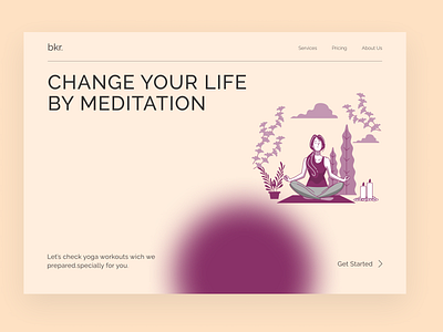 Meditation Web app design branding design meditation meditation app meditations new design ui ui ux ui ux design web web design website