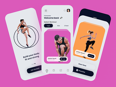Workout App app app design design fitness app fitness club gym gym app gym website new design new web design ui ui ux ui ux design web web design workout