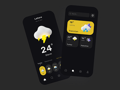 Weather App app design application design branding design illustration new design new web design ui ui ux ui ux design weather weather app weather application weather web web design website