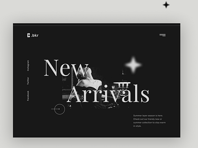 Fashion Web Landing page