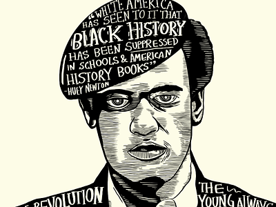 Teach Our History black artist black lives matter black panthers blm huey newton