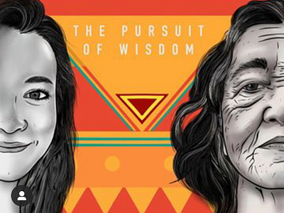 Pursuit of Widsom Podcast Cover art digital art digital illustration podcast cover procreate