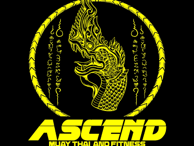 Ascend logo logo muay thai naga thailand