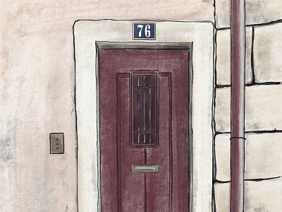 Alfama Tiles architecture doors illustration art illustration digital lisbon portugal procreate textures travel art traveller