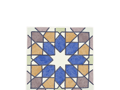 Tiles Of Alfama, Lisbon alfama blue cream digitial drawing editorial illustration illustration lisbon orange pattern portugal purple tiles travel travel art