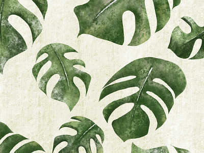Tropical Leaves Pattern botanical botanical art digitial drawing green illustration pattern tropical tropical leaves