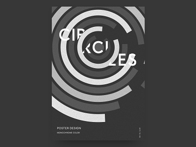 Poster Design #2 Short-term challenge challenge circles monochrome poster short-term