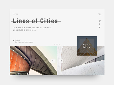 Home page design #2 cities home lines minimal rectangles simple squares