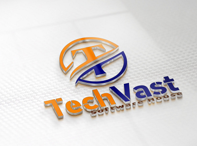 TechVast branding design icon illustration logo