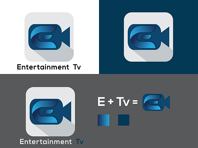 Entertainment Tv logo brandding branding design icon illustration illustrator logo logo design minimal vector