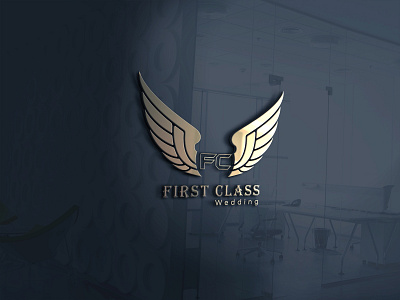 First Class Wedding Logo abstract logo brandding graphicdesign logo logo design luxury logo minimal photography logo signature logo typography wedding