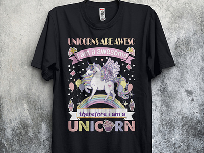 Unicorn T-Shirt Design