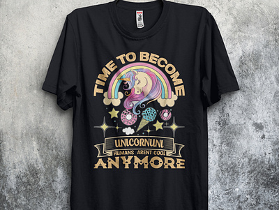 Unicorn T-Shirt Design animal animal t shirt apperal cartoon cartoon t shirt creative design creative tshirt fashion print on demand tshirt tshirt design unicorn unicorn tshirt