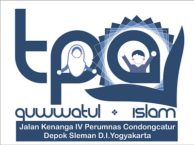 Logo TPQ Quwwatul Islam design flat illustration logo logodesign logotype minimal vector