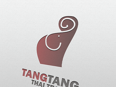 TangTang ThaiTea branding design flat logo minimal vector