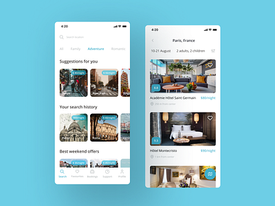 Hotel booking app