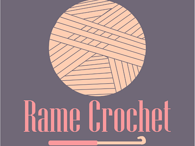 Crochet logo color crochet logo rose ui ux