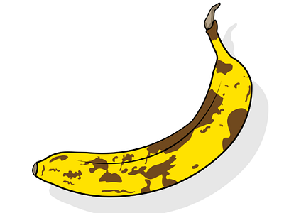 Banana 1 hour after you buy art banana brown buy design dribbbeler illustration illustrator yellow