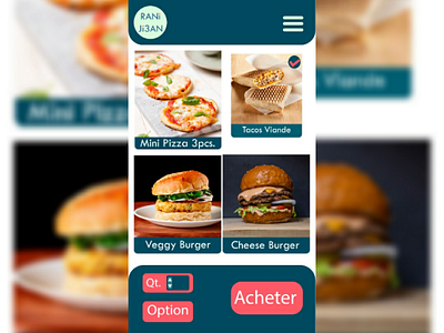 Order food app UI android app application burger design fastfood illustration like order ui ux