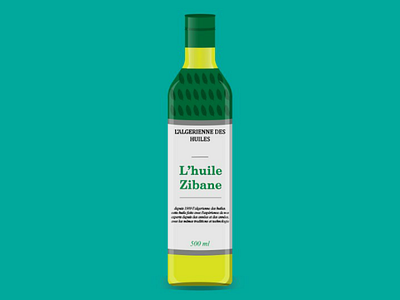 L'huile / Oil bottle model ai bottle create drew green grey illustration marketing oil olive oliveoil shadow