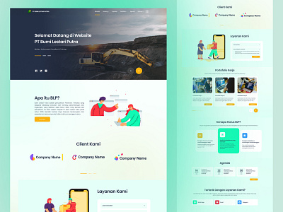 PT. Bumi Lestari Putra Web Design Light Mode