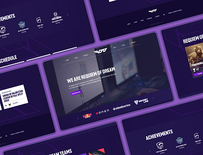 ROD Esports Web Design ui web