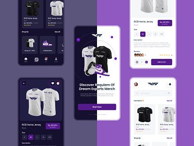 ROD Esports Mobile Store UI Design design ui