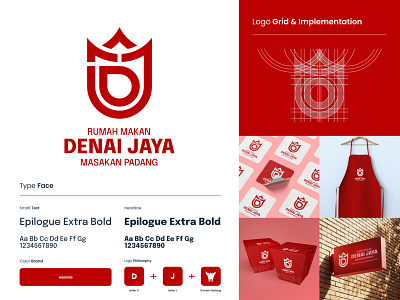Rumah Makan Denai Jaya Logo 2 branding design logo