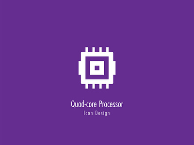 Quadcore Processor Icon Design