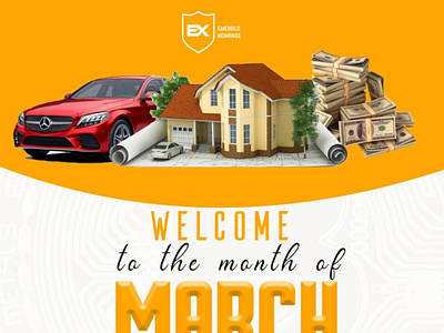 Happy New Month Design for Emerald Xchange design