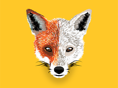 Fox animal arctic fox design fox graphicdesign illustration logo vector