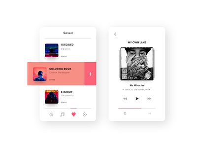Day 24. Music player UI clean concept design interface minimal modern product shop ui ux web